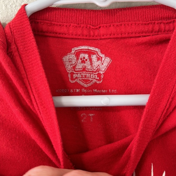 Nickelodeon 2T Paw Patrol Toddler Boy 2nd Birthday Red Short Sleeve Tee - Picture 5 of 7